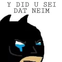 😢 emoji Batman Telegram sticker 10 of 11