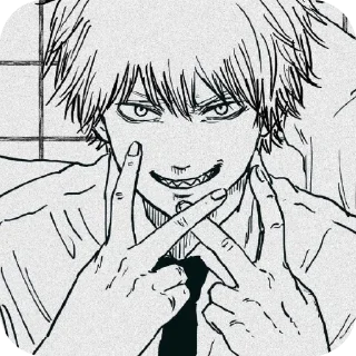 👍 emoji Denji @forgttonrealm Telegram sticker 17 of 39