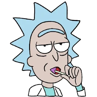 😏 emoji Rick and Morty by @TheYehudi Telegram sticker 8 of 119