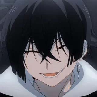 🙂 emoji Anime 🖤🤍 Telegram sticker 22 of 78