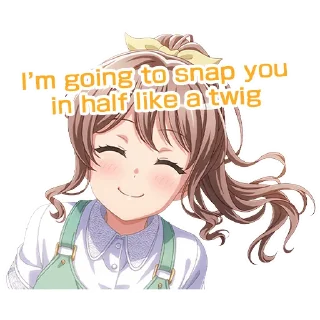 😈 emoji BanG Dream! Custom Stickers Telegram sticker 23 of 53