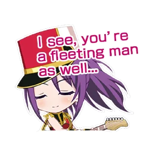 😌 emoji BanG Dream! Custom Stickers Telegram sticker 4 of 53