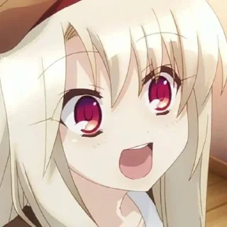 😀 emoji illyasviel @stickerspackanime Telegram sticker 15 of 103