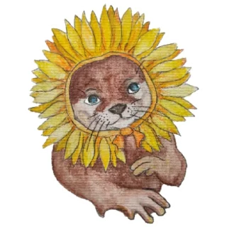 🌻 emoji Otters of Belarus Telegram sticker 16 of 26