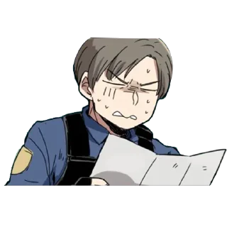 😓 emoji Resident Evil @Nekostickerss Telegram sticker 7 of 108
