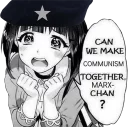 😢 emoji Commie Anime Girls Telegram sticker 11 of 26