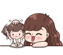 😊 emoji Boobib Cute Couples ( For Girl ) Telegram sticker 8 of 41