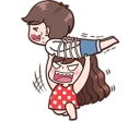 👊 emoji Boobib Cute Couples ( For Girl ) Telegram sticker 23 of 41