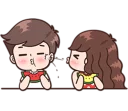 🍉 emoji Boobib Cute Couples ( For Girl ) Telegram sticker 18 of 41