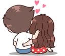 💑 emoji Boobib Cute Couples ( For Girl ) Telegram sticker 10 of 41