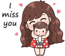 😚 emoji Boobib Cute Couples ( For Girl ) Telegram sticker 11 of 41