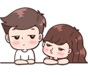 😒 emoji Boobib Cute Couples ( For Girl ) Telegram sticker 14 of 41