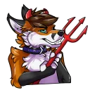 😈 emoji Milo Fox Stickers Telegram sticker 7 of 35