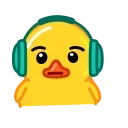🎧 emoji Hot Duck Telegram sticker 13 of 40