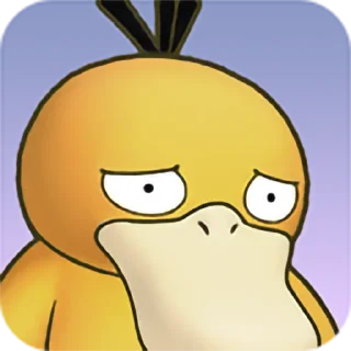 😞 emoji Psyduck Telegram sticker 6 of 17