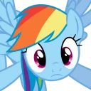 👐 emoji Rainbow dash Telegram sticker 20 of 27