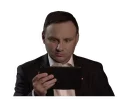 😱 emoji Andrzej Duda Telegram sticker 15 of 15