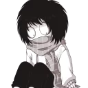 Sticker from Jeff the killer...