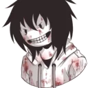 😈 emoji Jeff the killer... Telegram sticker 8 of 18