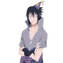 🙁 emoji Uchiha Sasuke Telegram sticker 20 of 91