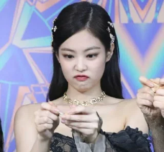 😤 emoji ¥^~ jennie ~^¥ [ @blackpink_stickerr4 ] Telegram sticker 11 of 40
