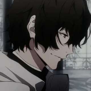 🖤 emoji Dazai [@Shinigami] Telegram sticker 24 of 41