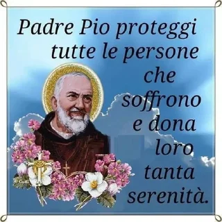 Sticker from padre pio - @firmamento