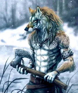 🐺 emoji دختران الفای پاییز Telegram sticker 22 of 54