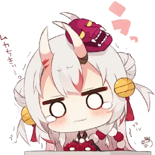 🥺 emoji Nakiri Ayame per Wizard Telegram sticker 23 of 26