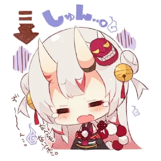Sticker from Nakiri Ayame per Wizard
