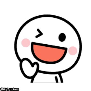 😉 emoji @MHStickers Simple Man 2 Telegram sticker 6 of 41
