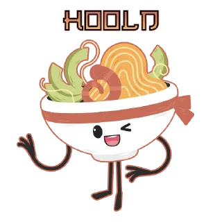 Sticker from ramen