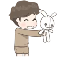 😅 emoji Cute Boy Telegram sticker 5 of 42