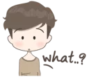 😯 emoji Cute Boy Telegram sticker 14 of 42