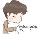 😔 emoji Cute Boy Telegram sticker 12 of 42