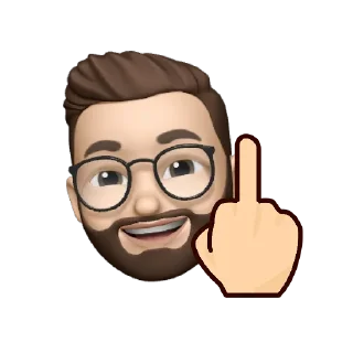 🖕 emoji test Telegram sticker 15 of 22