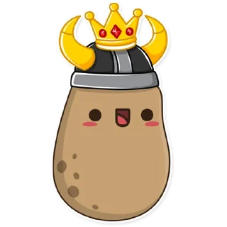 😄 emoji Potato Floki Telegram sticker 10 of 19