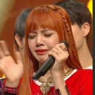 😭 emoji ༊ʟɪsᴀ♡ྀུ྇️ @Blackpink_stickerr4  Telegram sticker 10 of 50