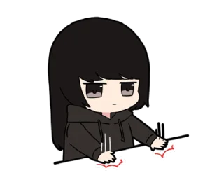 😐 emoji Low Tension Couple (@TodorokiShouto) Telegram sticker 10 of 48