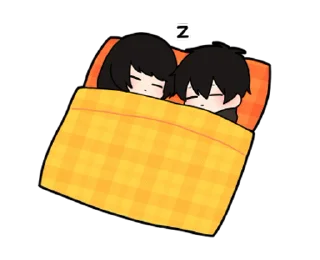 😴 emoji Low Tension Couple (@TodorokiShouto) Telegram sticker 8 of 48