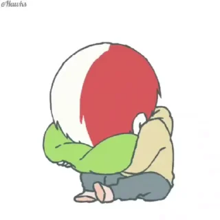 😔 emoji (@Tengen) MHA Video Pack Telegram sticker 10 of 50