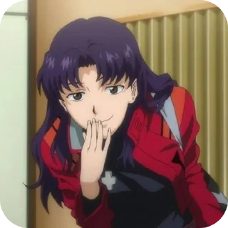 💇 emoji Misato Katsuragi Pack's Telegram sticker 15 of 39
