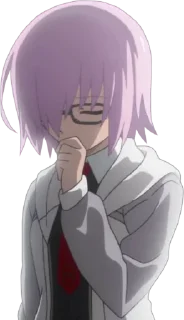 🤔 emoji Fate/GO 🛡 Mash Kyrielight Telegram sticker 24 of 67