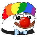 😂 emoji White Honka  <5> 🤍 - | @Her3i | Telegram sticker 13 of 20