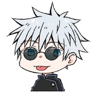 😋 emoji Satoru Gojo Telegram sticker 9 of 9