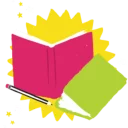Sticker from book will live