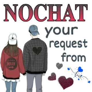 👆 emoji NOCHAT REQUEST Telegram sticker 14 of 25