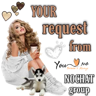 👆 emoji NOCHAT REQUEST Telegram sticker 8 of 25