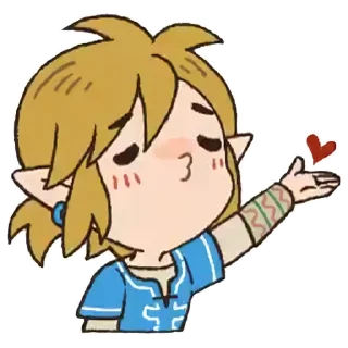 😘 emoji Link & Zelda (@thehyrulefantasyita) Telegram sticker 11 of 20