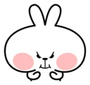 😠 emoji Spoiled Rabbit Facial Expression Telegram sticker 14 of 41